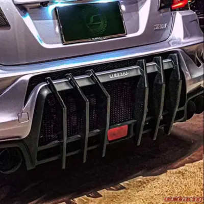 Liberal Addiction Carbon Finish Rear Vertical Fin Diffuser Subaru Impreza | WRX | STI 2015-2021 - LBR-RDAD-CF-VAB