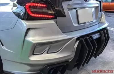 Liberal Addiction Carbon Finish Rear Vertical Fin Diffuser Subaru Impreza | WRX | STI 2015-2021 - LBR-RDAD-CF-VAB