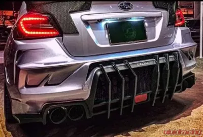 Liberal Addiction Carbon Finish Rear Vertical Fin Diffuser Subaru Impreza | WRX | STI 2015-2021 - LBR-RDAD-CF-VAB