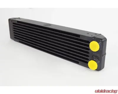 CSF Radiators Universal Dual-Pass Oil Cooler for Porsche 911 RS 1969-1973, M22 x 1.5, Black - 8201
