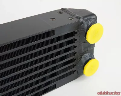 CSF Radiators Universal Dual-Pass Oil Cooler for Porsche 911 RS 1969-1973, M22 x 1.5, Black - 8201