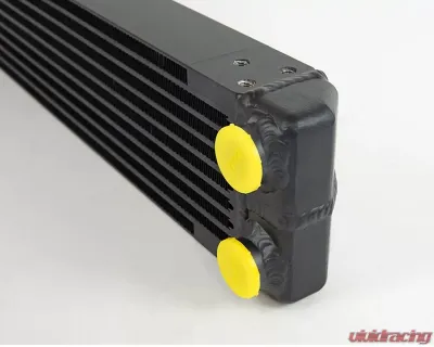 CSF Radiators Universal Dual-Pass Oil Cooler for Porsche 911 RS 1969-1973, M22 x 1.5, Black - 8201