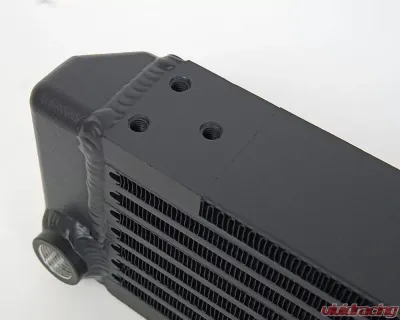 CSF Radiators Universal Single-Pass Oil Cooler for Porsche 911 RSR 1969-1973, M22 x 1.5, Black - 8202