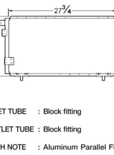 CSF A/C Condenser for Toyota Tundra 3.4L 2003-2004, Parallel Flow, 28" x 13.25"                                     - 10428 - Image 2