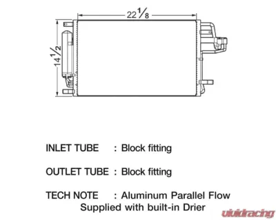 CSF A/C Condenser for Kia Sportage 2.0L 2005-2010, Parallel Flow, 24"x14.75" - 10489