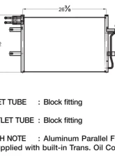 CSF A/C Condenser for Ford Flex 3.5L 2009-2011, Parallel Flow Design, OE Fitment                                     - 10530 - Image 2