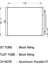 CSF A/C Condenser for Porsche Boxster 2.5L 1997-199 Parallel Flow Design                                     - 10541 - Image 2