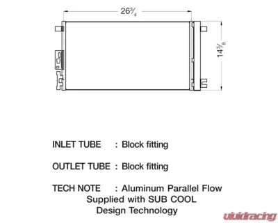 CSF A/C Condenser for Chevrolet Cobalt 2.0L 2005-2010, Parallel Flow Design - 10550