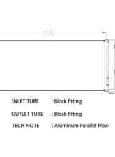 CSF A/C Condenser for Ford Fusion 1.5L 2014-2015, Parallel Flow, OE Quality                                     - 10708 - Image 2