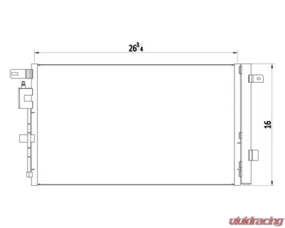 CSF A/C Condenser for Buick Envision 2.0L 2016-2019, Parallel Flow Design, OE Fit - 10815