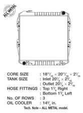 CSF Radiators OEM Plastic Radiator for Toyota 4Runner & Pick Up 1988-1995, 3 Rows, Copper                                     - 2056 - Image 2