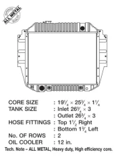CSF Radiators OEM Plastic Radiator for Ford E-Series 1992-1996, Model 2276                                     - 2276 - Image 2