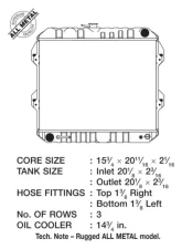 CSF Radiators OEM Replacement Radiator for Toyota 4Runner 1992-1995, Copper-Brass, 3 Rows                                     - 2314 - Image 2