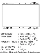 CSF Radiators Plastic Engine Coolant Radiator for Lexus ES 1994-1996, Toyota Avalon 1995-1999, Camry 1994-1996                                     - 2469 - Image 2