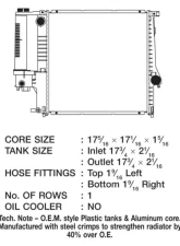 CSF Radiators OEM Plastic Radiator for BMW 3-Series 1991-1999 & Z3 1996-1998, Aluminum Core                                     - 2524 - Image 2