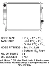 CSF Radiators OEM Plastic Engine Coolant Radiator for BMW 3-Series 1992-1999, 21 11/16" Core                                     - 2526 - Image 2