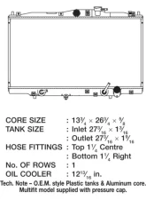 CSF Radiators Engine Coolant Radiator for Acura CL 1997, Honda Accord 1994-1997, Prelude 1997-2001, Plastic Tank-Aluminum Core                                     - 2605 - Image 2