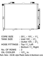 CSF Radiators Engine Coolant Radiator for Mercedes E Class 1998-2002, Plastic-Aluminum, 25.2" x 19.2"                                     - 2612 - Image 2