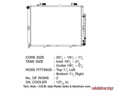 CSF Radiators Engine Coolant Radiator for Mercedes E Class 1998-2002, Plastic-Aluminum, 25.2" x 19.2" - 2612
