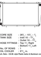 CSF Radiators Engine Coolant Radiator for 1998 Subaru Forester, Plastic-Aluminum, 26 3/8" Core                                     - 2620 - Image 2