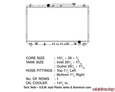 CSF Radiators Engine Coolant Radiator for Toyota Camry 1997-2001, Solara 1999-2001, Plastic-Aluminum - 2621