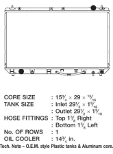 CSF Radiators Engine Coolant Radiator for Lexus bES 1997-2001, Toyota Camry/Solara 1997-2003                                     - 2622 - Image 2