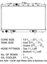 CSF Radiators Engine Coolant Radiator for Nissan Sentra 2000-2006, Plastic-Aluminum Construction                                     - 2730 - Image 2
