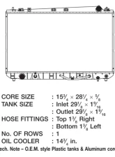 CSF Radiators Engine Coolant Radiator for Toyota Avalon 2000-2004, Plastic-Aluminum, Downflow                                     - 2731 - Image 2