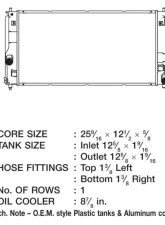 CSF Radiators Engine Coolant Radiator for Toyota Celica 2000-2005, Plastic-Aluminum Construction                                     - 2732 - Image 2
