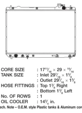 CSF Radiators Engine Coolant Radiator for Lexus RX 2002-2003, Plastic-Aluminum, Downflow                                     - 2804 - Image 2