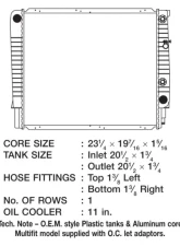 CSF Radiators Engine Coolant Radiator for Volvo 940 1991-1995, 960 1992-1997, S90/V90 1998, Aluminum-Core                                     - 2824 - Image 2