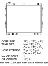 CSF Radiators Engine Coolant Radiator for Toyota Tundra 2000-2006, Plastic-Aluminum, 21 5/8" Core                                     - 2830 - Image 2