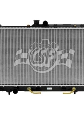 CSF Radiators OEM Plastic Radiator for Mitsubishi Lancer 2002-2007, Aluminum Core                                     - 2942 - Image 2
