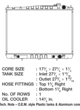 CSF Radiators Engine Coolant Radiator for Nissan Frontier/Xterra 2001-2004, Plastic-Aluminum                                     - 2946 - Image 2