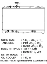 CSF Radiators OEM Plastic Radiator for Mazda 6 2003-2008, Aluminum Core, Downflow Design                                     - 2991 - Image 2