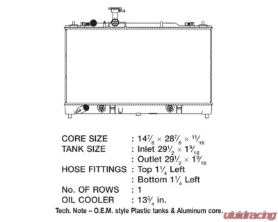 CSF Radiators OEM Plastic Radiator for Mazda 6 2003-2008, Aluminum Core, Downflow Design - 2991