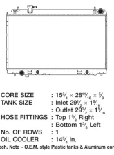 CSF Radiators Engine Coolant Radiator for Nissan 350Z 2003-2006, Plastic-Aluminum, Downflow                                     - 2997 - Image 2