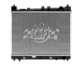 CSF Radiators OEM Plastic Radiator for Scion xA xB Toyota Echo 2000-2005, 1 Row, Aluminum Core