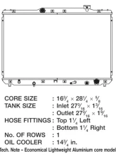 CSF Radiators Engine Coolant Radiator for Toyota Camry 1992-1996, Plastic-Aluminum, 16.75"x28.25"                                     - 3087 - Image 2
