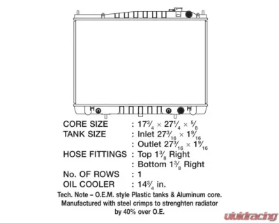 CSF Radiators Engine Coolant Radiator for Nissan Frontier/Xterra 1998-2004, Plastic-Aluminum - 3095