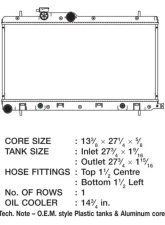 CSF Radiators Engine Coolant Radiator for Subaru Baja 2003-2006, Legacy 2000-2004, Outback 2000-2004, Plastic Tank-Aluminum Core                                     - 3100 - Image 2