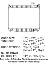 CSF Radiators Engine Coolant Radiator for Buick | Chevy | GMC | Isuzu | Saab 2003-2009, Plastic Tank-Aluminum Core                                     - 3108 - Image 2