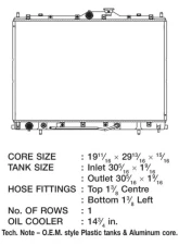 CSF Radiators Engine Coolant Radiator for Mitsubishi Endeavor 2004-2008, 2010-2011, Aluminum Core                                     - 3123 - Image 2