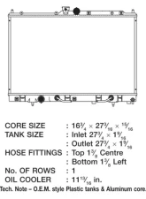 CSF Radiators Engine Coolant Radiator for Mitsubishi Outlander 2003-2006, Plastic-Aluminum                                     - 3129 - Image 2