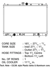 CSF Radiators Engine Coolant Radiator for Mitsubishi Outlander 2004-2006, Plastic Tank-Aluminum Core                                     - 3130 - Image 2