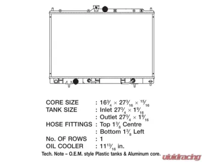 CSF Radiators Engine Coolant Radiator for Mitsubishi Outlander 2004-2006, Plastic Tank-Aluminum Core - 3130