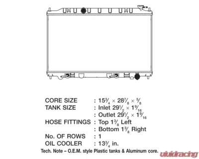 CSF Radiators Engine Coolant Radiator for Nissan Altima 2005-2006, Maxima 2004-2006, Plastic-Aluminum - 3131