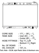 CSF Radiators Engine Coolant Radiator for Nissan Quest 2004-2009, Plastic-Aluminum, 17.7" x 29.1"                                     - 3133 - Image 2