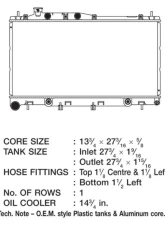 CSF Radiators Engine Coolant Radiator for Subaru Legacy Outback 2005-2009, Plastic-Aluminum                                     - 3142 - Image 2