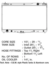 CSF Radiators Engine Coolant Radiator for Lexus ES 2002-2006, Toyota Camry 2002-2006, Solara 2004-2008, Plastic-Aluminum Construction                                     - 3145 - Image 2